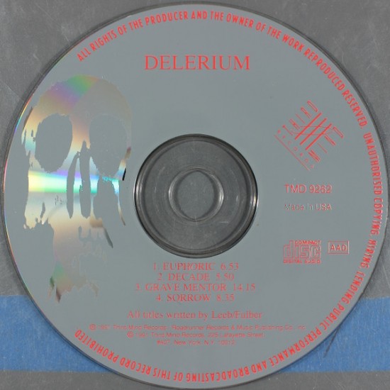 Cd Delerium, Euphoric (Importado USA), 1991