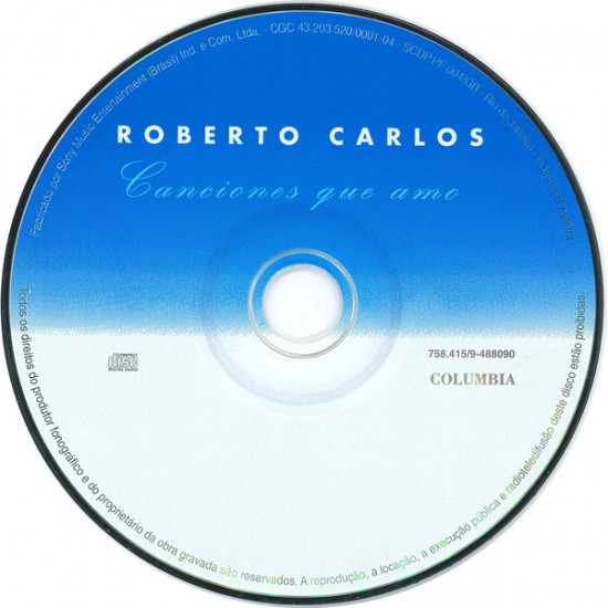 Cd Roberto Carlos, Canciones que Amo