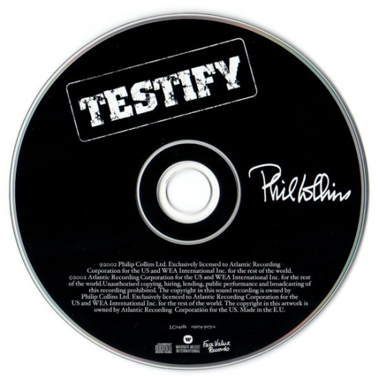 Cd Phil Collins, Testify