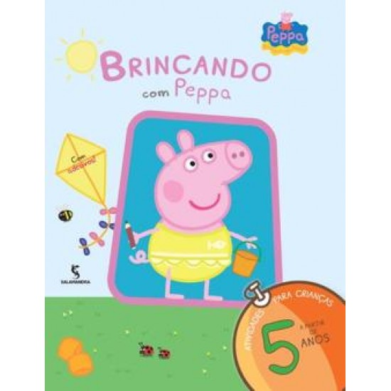 Brincando com Peppa Com Adesivos, Atividades para Crianças a Partir de 5 Anos