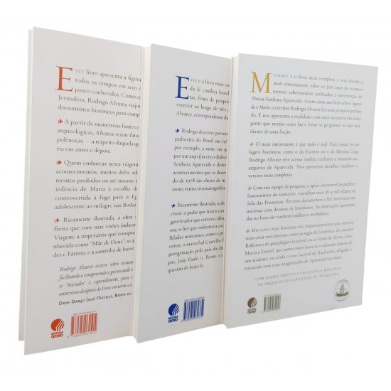 Box Biografia de Maria, Aparecida, Milagres, Rodrigo Alvarez