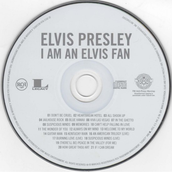 Cd A Collection Of Elvis Songs Chosen By The Fans