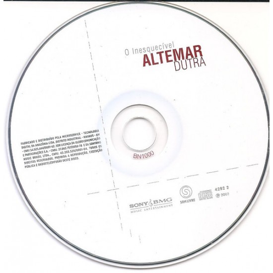 Cd Altemar Dutra, O Inesquecível, Lacrado