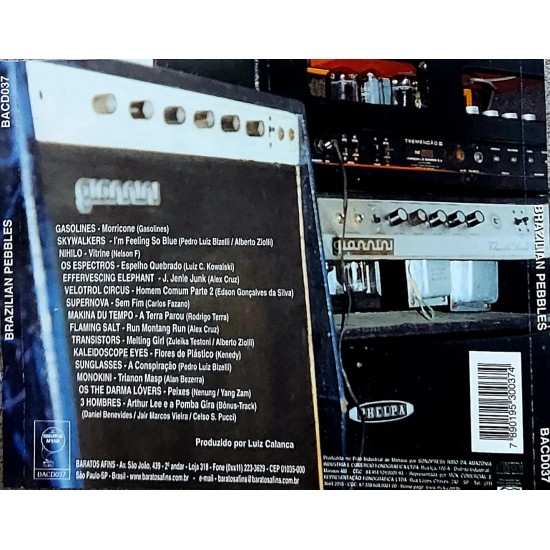 Cd Brazilian Pebbles, Acid, Flowers And Fuzz Garage Psychedelia