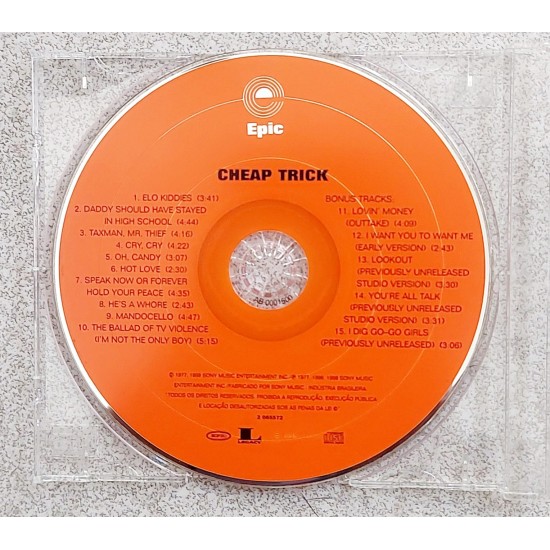 Cd Cheap Trick, Elo Kidders, Sony Music, 1998