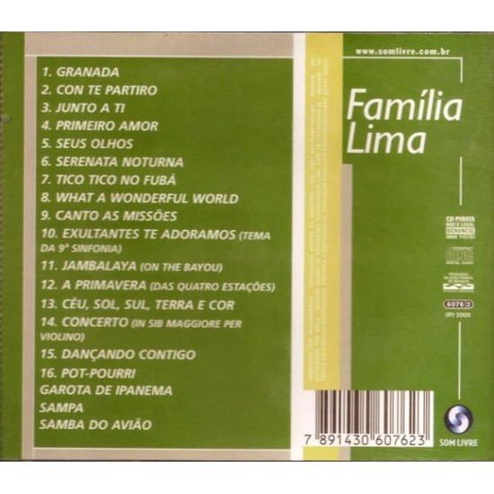 Cd Família Lima, Pérolas
