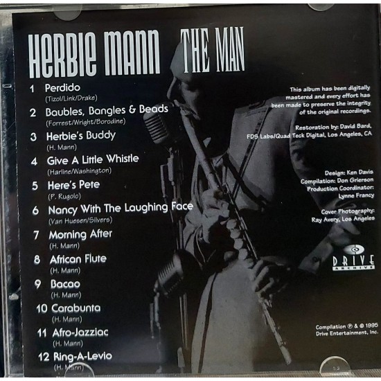 Cd Herbie Mann, The Man, Jazz Collection, 1995
