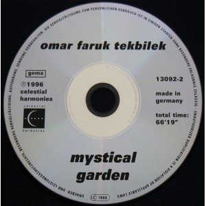 Cd Omar Faruk Tekbilek, Mystical Garden, Importado Germany