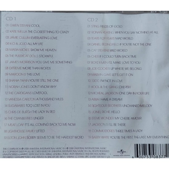 Cd Pure Ballads 2008 - Duplo