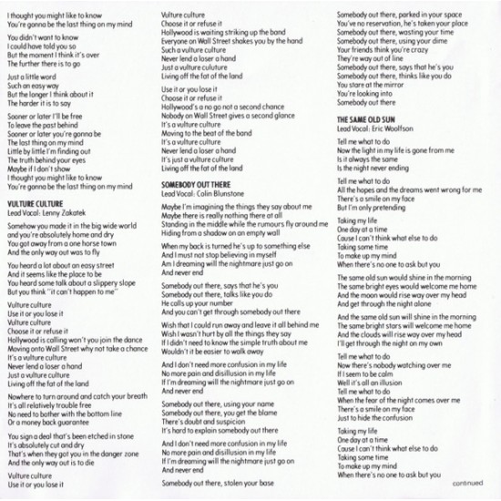 Cd The Alan Parsons Project, Vulture Culture, Arista, 1984, Importado USA