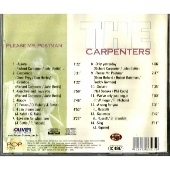Cd The Carpenters, Please Mr. Postman