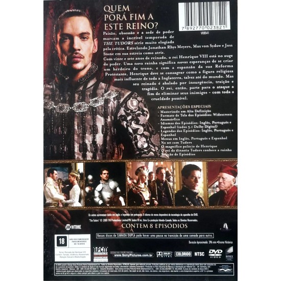 Dvd The Tudors, A Terceira Temporada, 3 Discos, Jonathan Rhys Meyers