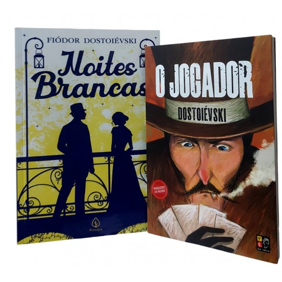Kit 2 Livros de Fiodor Dostoievski, O Jogador, Noites Brancas