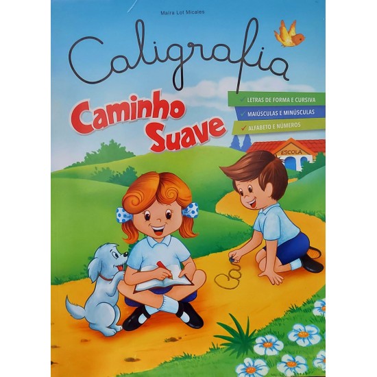Kit Cartilha Caminho Suave + Caligrafia Caminho Suave + Livro de Colorir Caminho Suave + Baralhinho Didático da Cartilha Caminho Suave