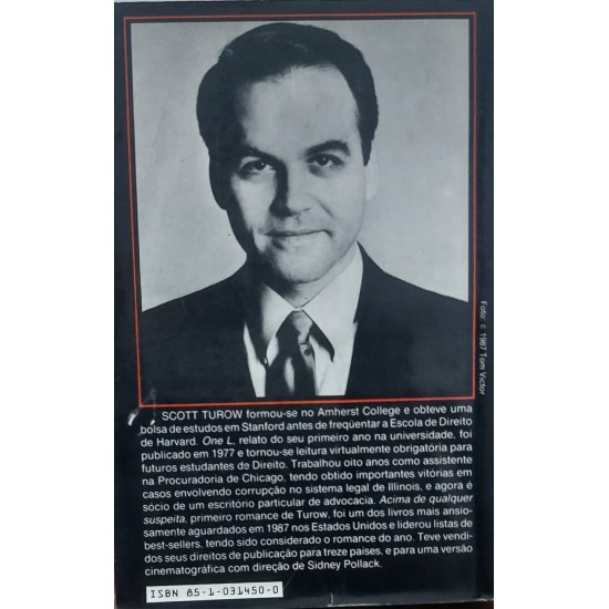 Acima de Qualquer Suspeita,  Scott Turow