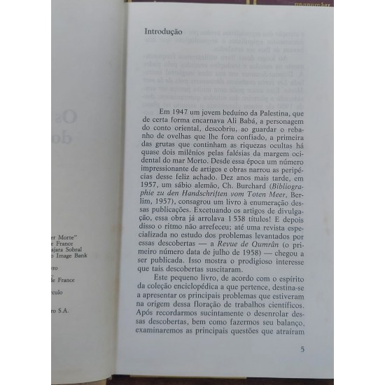 Os Manuscritos do Mar Morto, E. M. Laperrousaz, Circulo do Livro, Capa dura, Frete Grátis