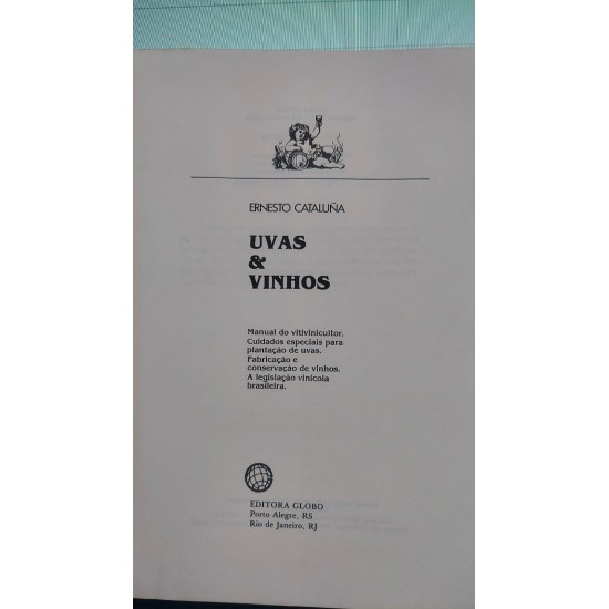 Uvas e Vinhos, Manual do Vitivinicultor, Ernesto Cataluna