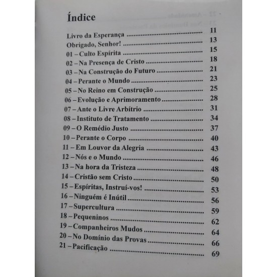 Livro da Esperança, Francisco Cândido Xavier, Emmanuel