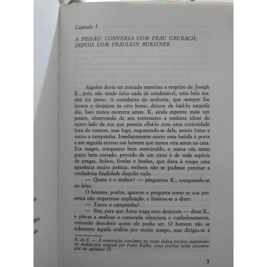 O Processo, Franz Kafka, Círculo do Livro