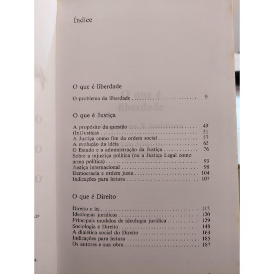 O que É Liberdade, Justiça, Direito, Caio Prado Jr, Júlio César Tadeu Barbosa, Roberto Lyra Filho, Circulo do Livro
