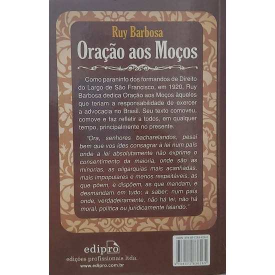 Oração aos Moços, Ruy Barbosa, Pocket